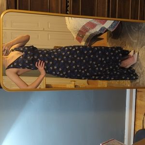 Diane Von Furstenberg Blue Silk High Low Dress